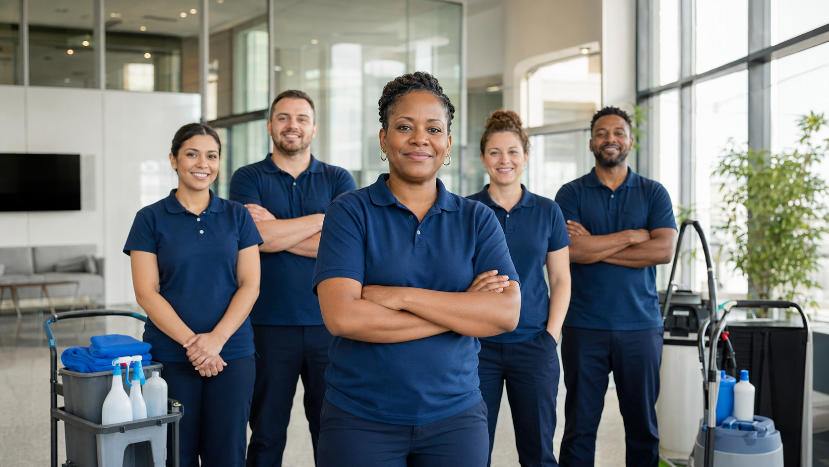 Équipe de nettoyage professionnelle Groupe Clarens